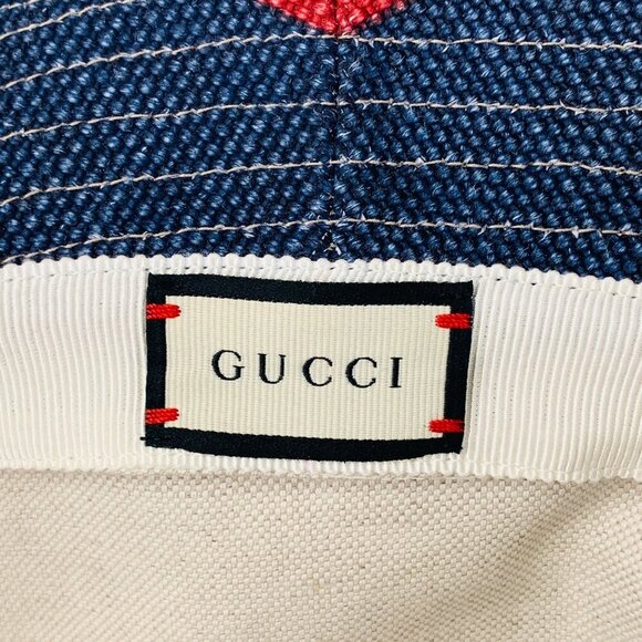 NWT Gucci stripe fedora hat in yellow size L(59cm) - Picture 7 of 13